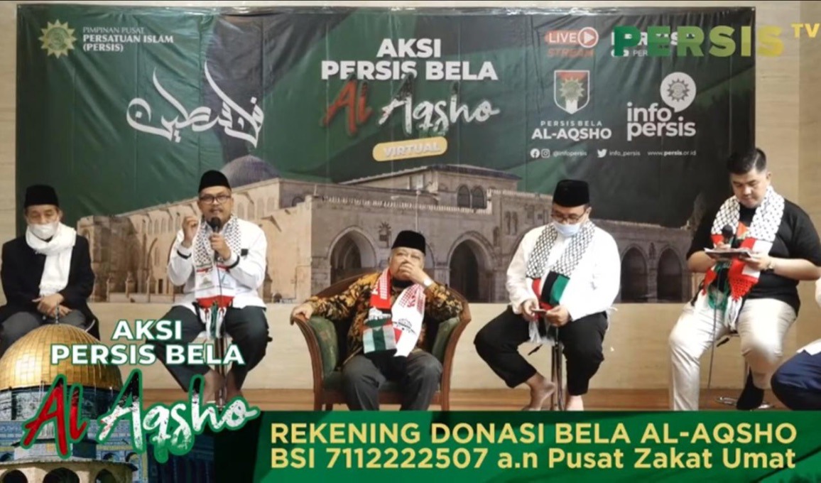 Gelar Aksi Bela Al-Aqsa Secara Virtual, PERSIS Kumpulkan Donasi 1 M untuk Palestina